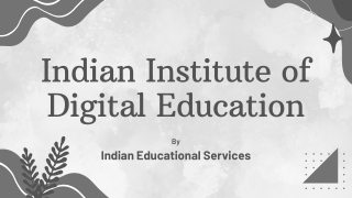 Indian Institute of Digital Education