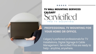 TV Wall Mounting Services Calgary