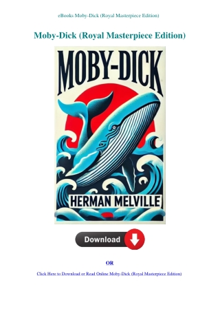 eBooks Moby-Dick (Royal Masterpiece Edition)