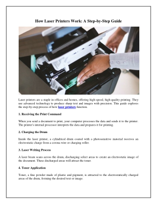 How Laser Printers Work