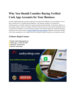 Why You Should Consider Buying Verified Cash App Accounts for Your Business