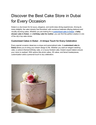 Cake Store in Dubai  (1)