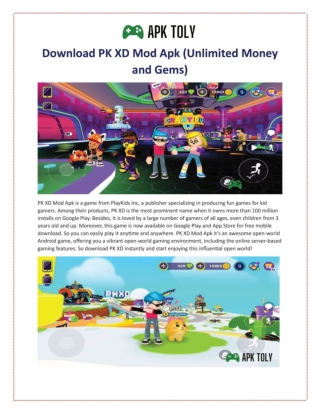Download PK XD Mod Apk (Unlimited Money and Gems)