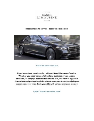 Basel limousine service | Basel-limousine.com