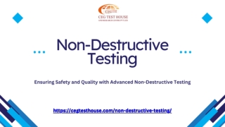 Top Non Destructive Testing Lab In India
