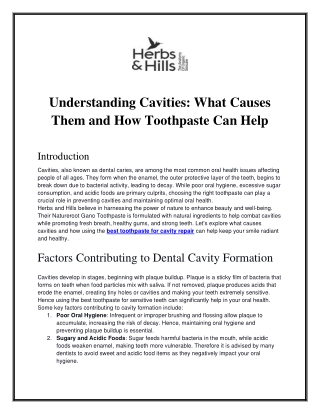 Understanding Cavities_ What Causes Them and How Toothpaste Can Help