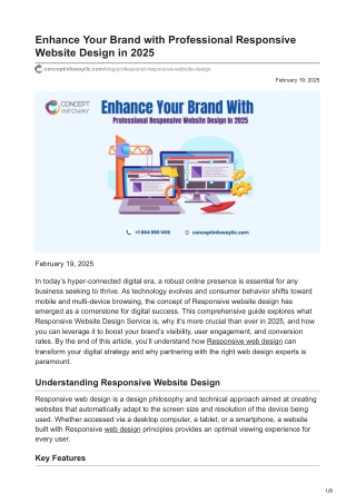 Enhance Your Brand with Professional Responsive Website Design in 2025