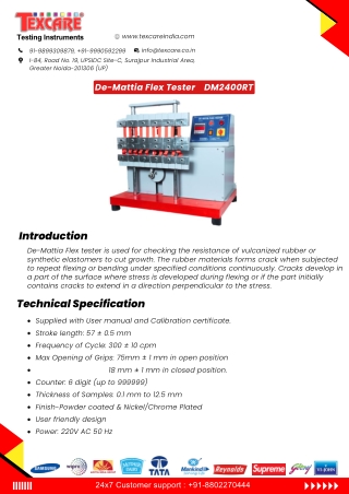 De-Mattia Flex Tester