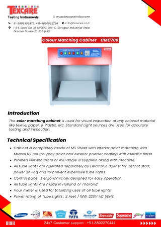 Colour Matching Cabinet
