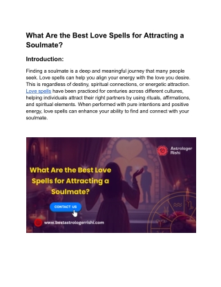 What Are the Best Love Spells for Attracting a Soulmate_