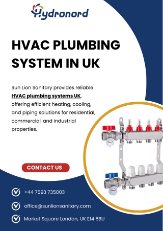 HVAC Plumbing System UK