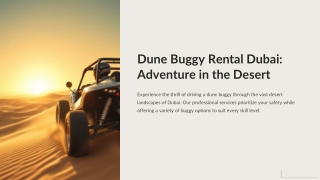 Dune Buggy Rental in Dubai
