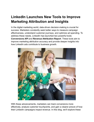 LinkedIn Launches New Tools to Improve Marketing Attribution and Insights (1)