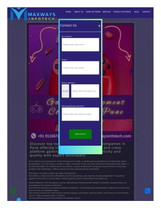 Game Development Company In Pune