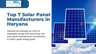 Solar Energy Solutions