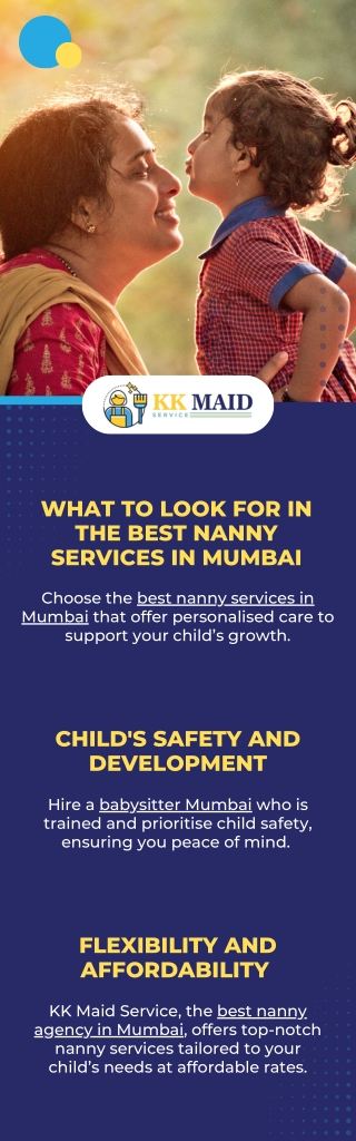 WHAT TO LOOK FOR IN THE BEST NANNY SERVICES IN MUMBAI-KK Maid Service, Mumbai