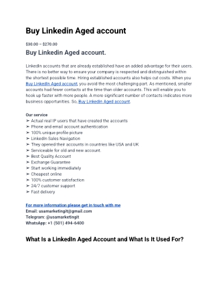 5 Best sites to Buy Linkedin Accounts