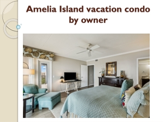 Amelia Island vacation condo