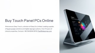 Buy Touch Panel PCs Online | Innovative Touch Screen Solutions by Obey Touch