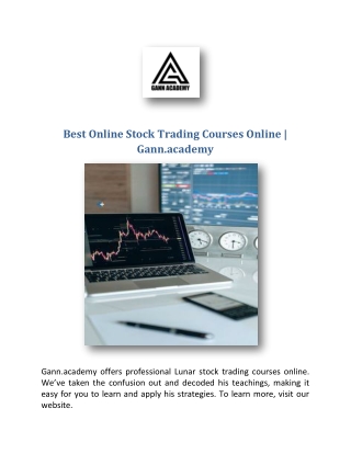 Best Online Stock Trading Courses Online | Gann.academy
