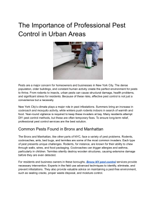 bronx ny pest control