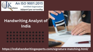 Signature Matching  Expert  in India