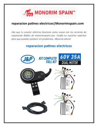 reparacion patines electricos  Monorimspain.com