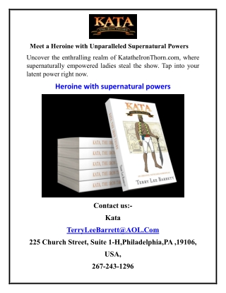 Meet a Heroine with Unparalleled Supernatural Powers