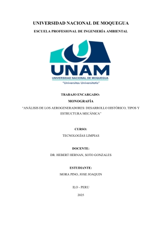MORA PINO JOSE - MONOGRAFIA DE ANALISIS DE LOS AEROGENERADORES