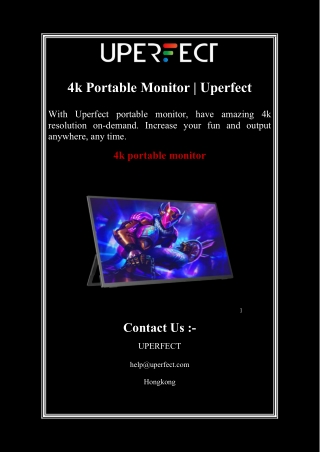 4k Portable Monitor | Uperfect