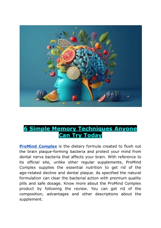 6 Simple Memory Techniques Anyone Can Try Today