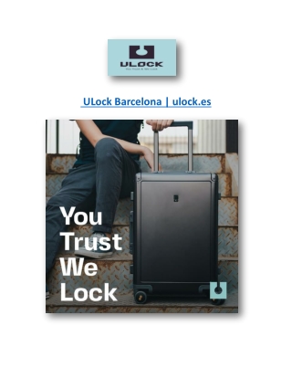 ULock Barcelona | ulock.es