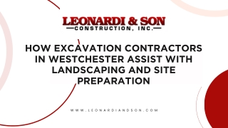 How Westchester Excavation Contractors Help with Landscaping and Site Preparation