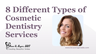 8 Different Types of Cosmetic Dentistry Services