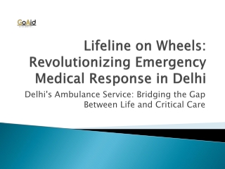 Best Ambulance service in Delhi