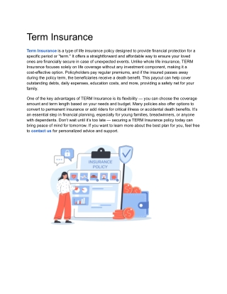 Term Insurance