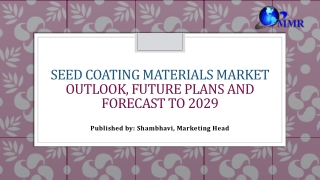 Seed Coating Materials Market Top Leaders and Forecast 2032