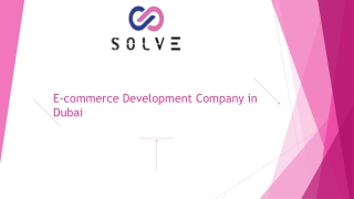 E-commerce Development Company in Dubai