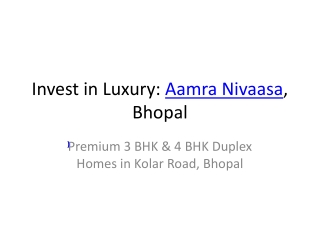 Aamra_Nivaasa_Presentation