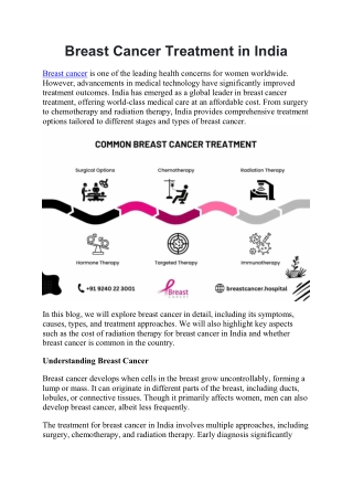 Breast Cancer Treatment in India