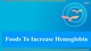 Foods To Increase Hemoglobin