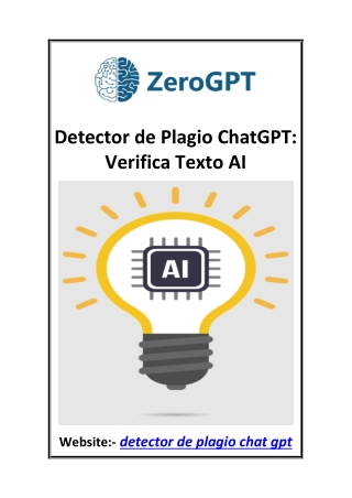 Detector de Plagio ChatGPT Verifica Texto AI