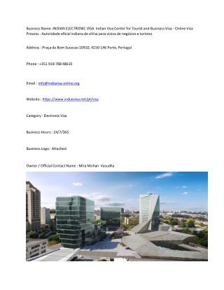 INDIAN ELECTRONIC VISA  Indian Visa Center for Tourist and Business Visa - Onlin