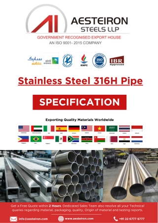 Stainless Steel 316H Pipe