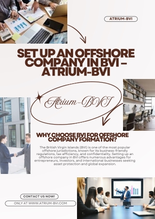 Set Up an Offshore Company in BVI – Atrium-BVI