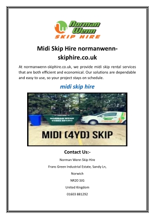 Midi Skip Hire normanwenn-skiphire.co.uk