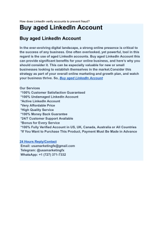 General Questions About Buying LinkedIn Accounts
