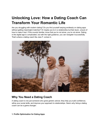 Top Dating Coach Tips to Find True Love | Boost Confidence & Succeed!