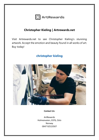 Christopher Kieling | Artrewards.net