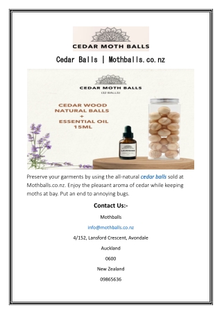 Cedar Balls  Mothballs.co.nz